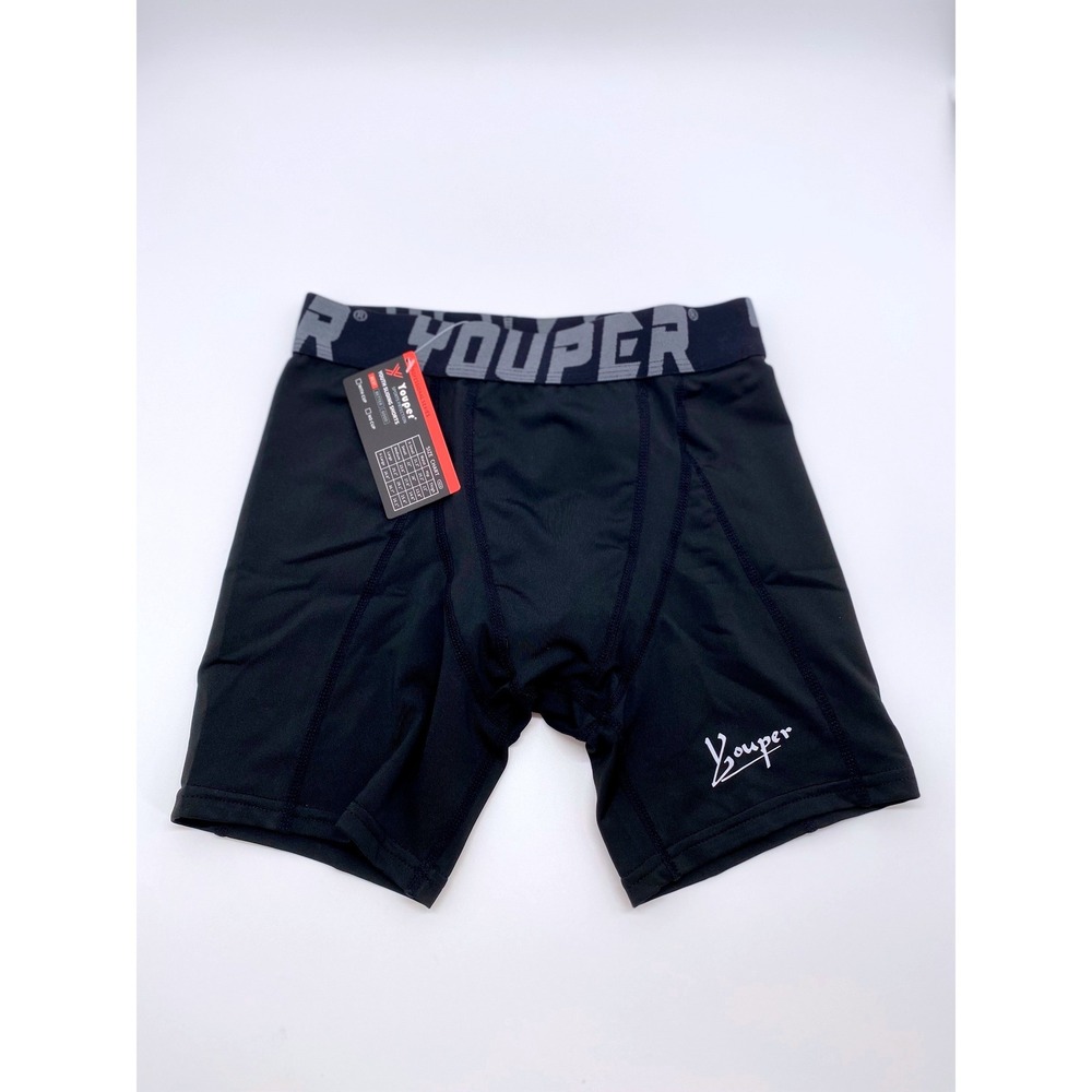 Youper Youth Sliding Shorts Black Compression Padded Baseball Small YS New